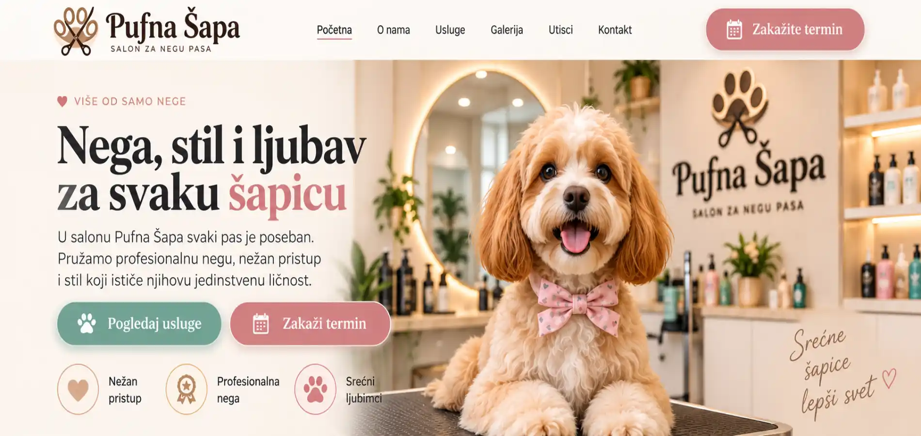 PUFNA ŠAPA GROOMING SALON